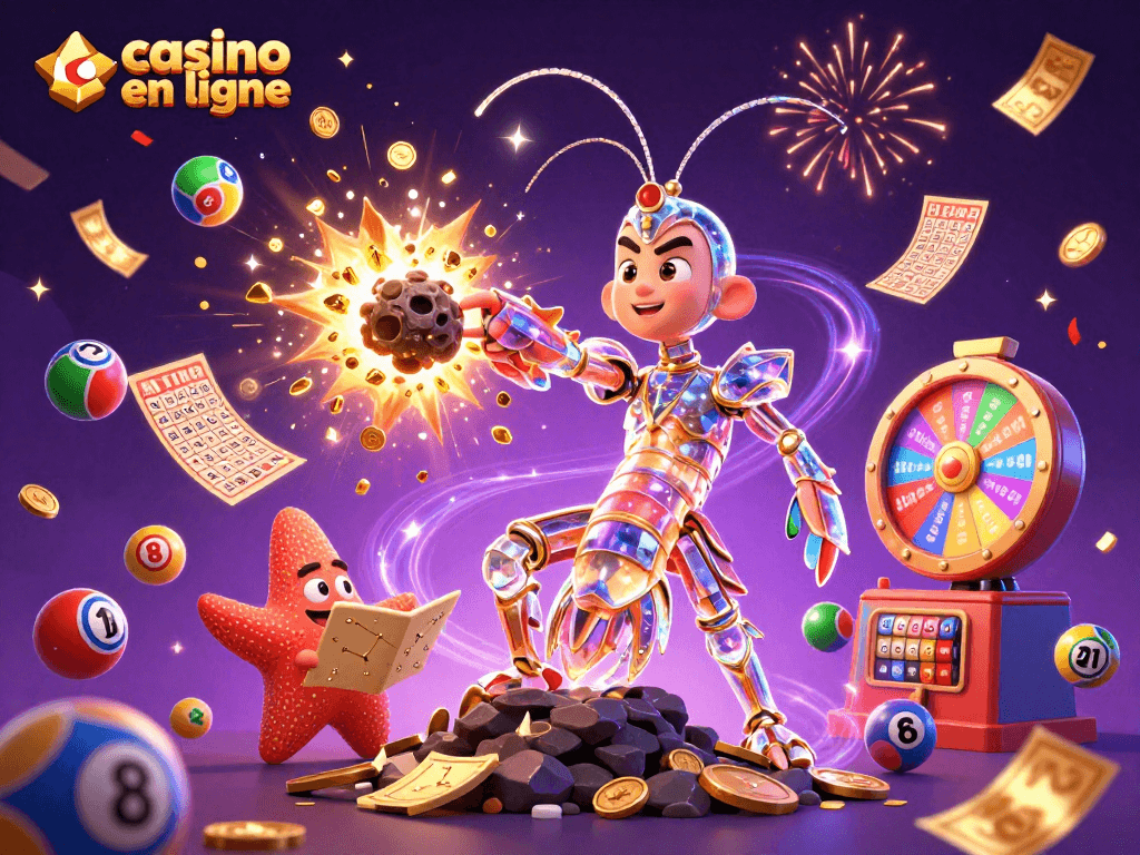 Plongez dans l'univers du casino en ligne avec notre illustration captivante.