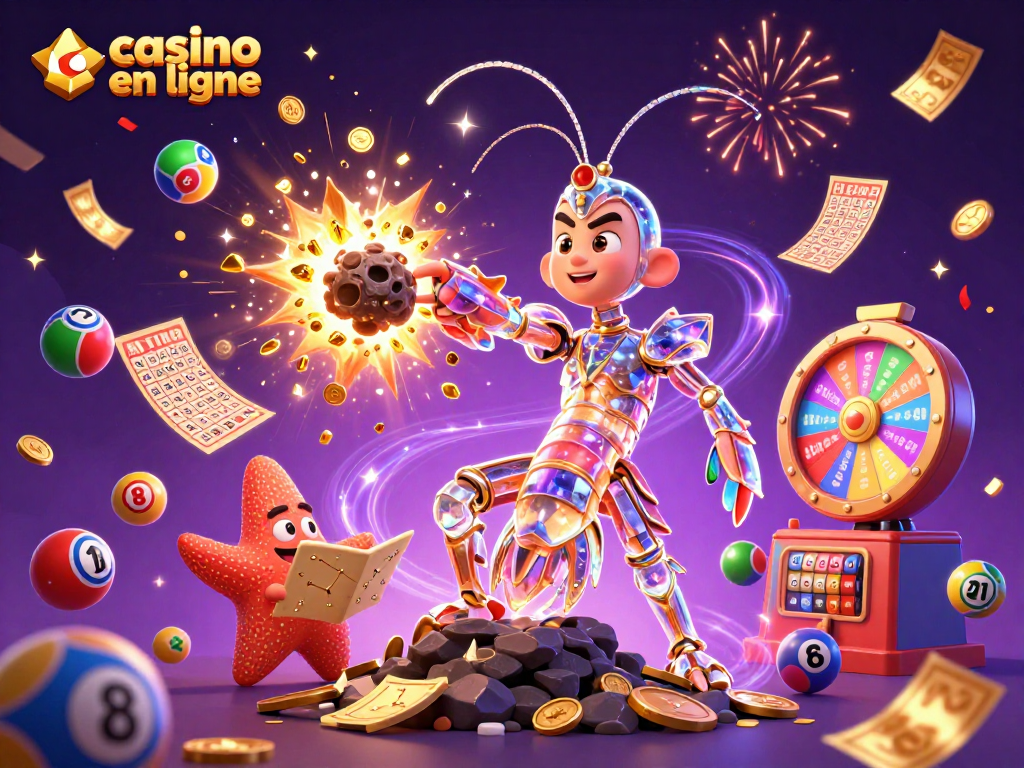 Plongez dans l'univers du casino en ligne avec notre illustration captivante.